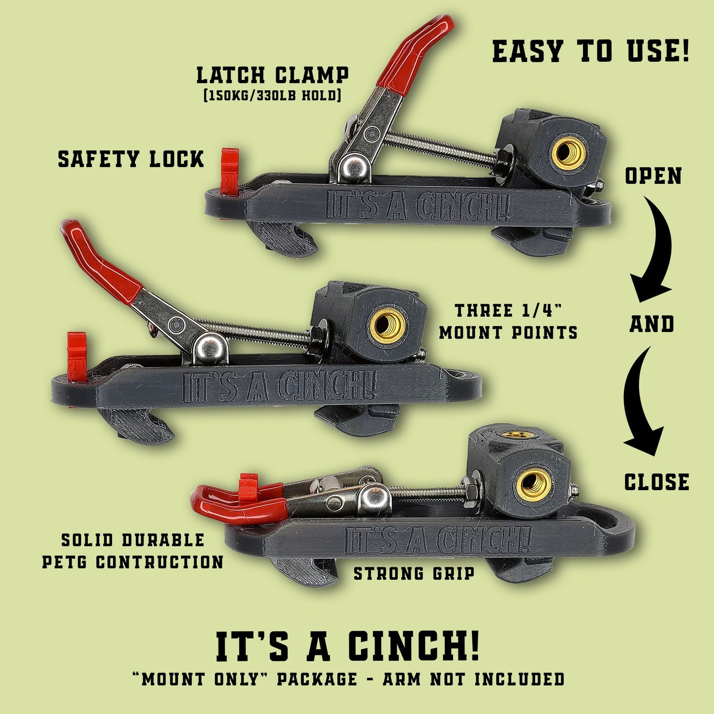 IT'S A CINCH Fence Camera Mount