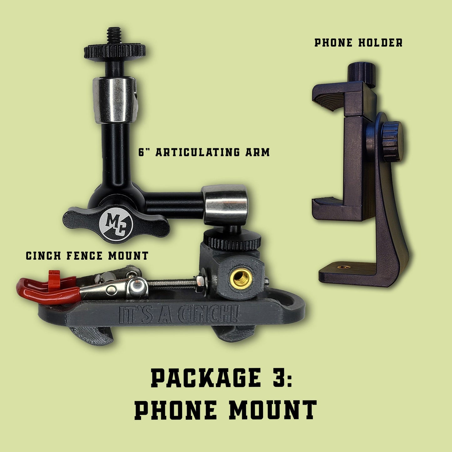 IT'S A CINCH Fence Camera Mount