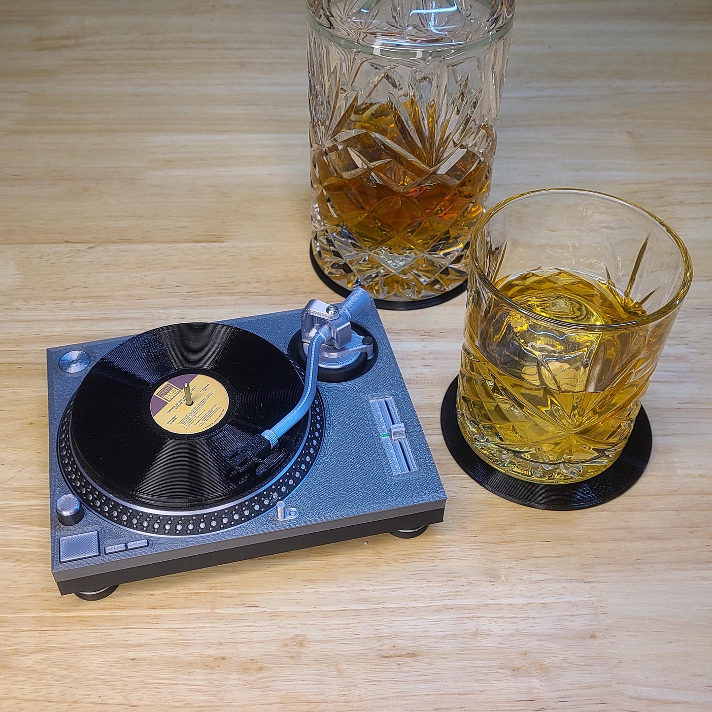 DJ Turntable Coaster Set