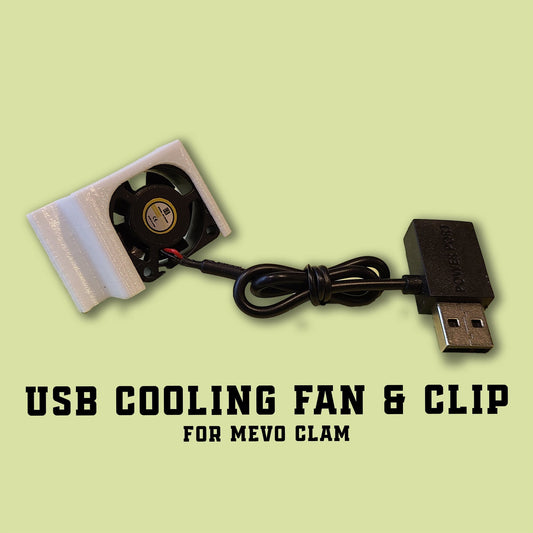 Cooling Fan and Clip for The Mevo Clam